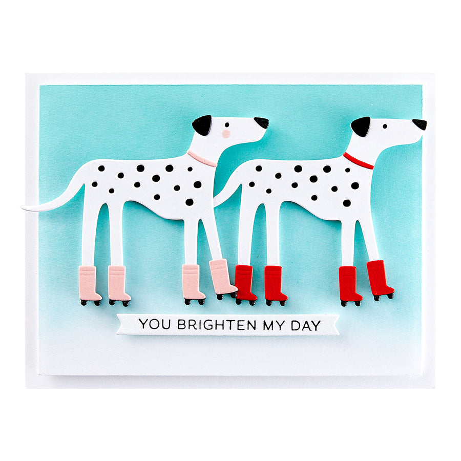 Spellbinders - Roller Disco Dottie Etched Dies from the Out and About Collection