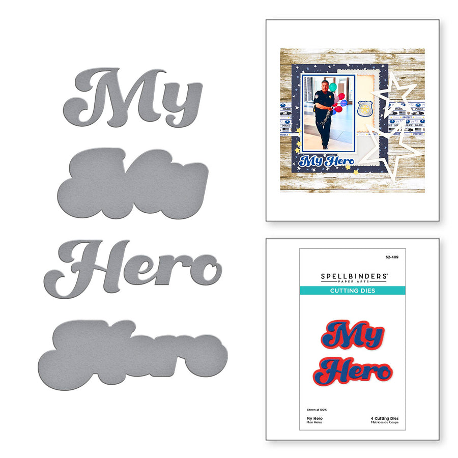 Spellbinders - My Hero Etched Dies from the Storytelling by Spellbinders Collection