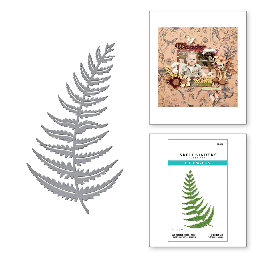 Spellbinders - Woodland Tales Fern Etched Dies from the Woodland Tales Collection