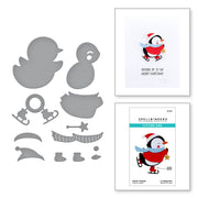 Spellbinders - Dancin' Penguin Etched Dies from the Dancin' Christmas Collection