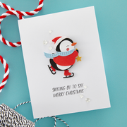 Spellbinders - Dancin' Penguin Etched Dies from the Dancin' Christmas Collection