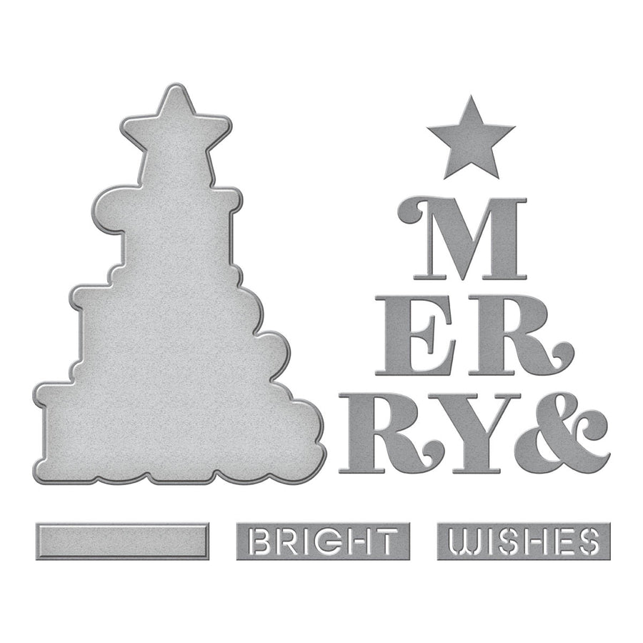 Spellbinders - Merry & Bright Etched Dies from the Merry & Bright Collection