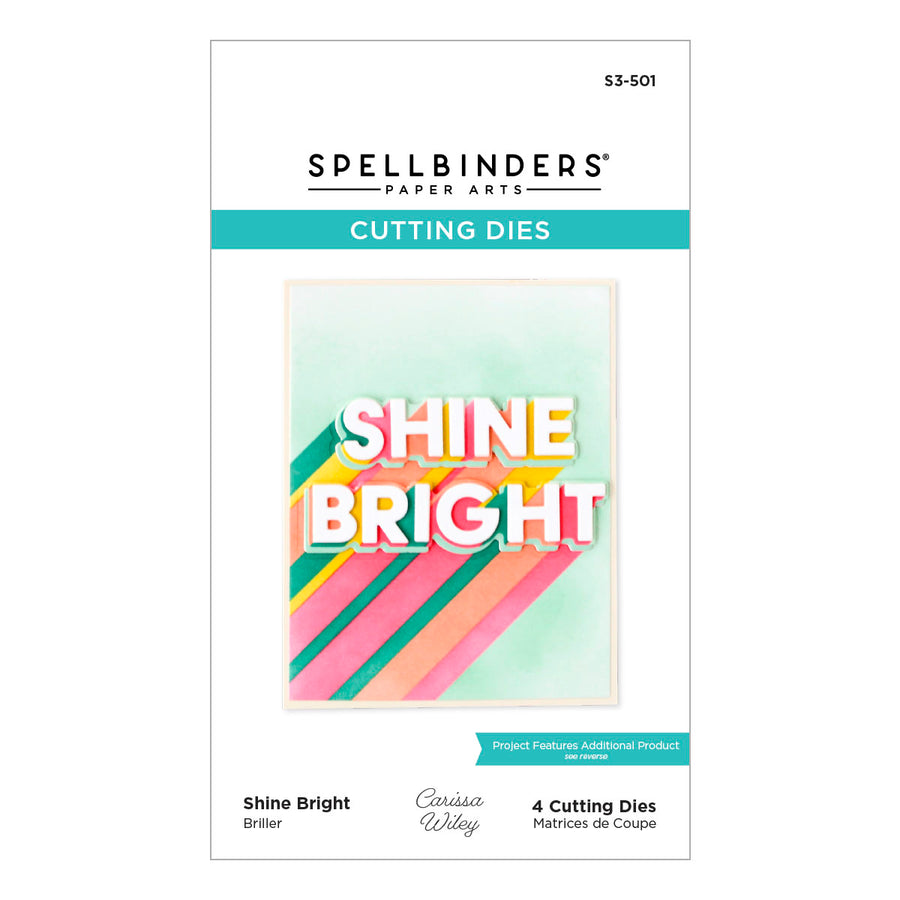 Spellbinders - Layered Shine Bright Die & Stencil Bundle from the Shine Bright Collection by Carissa Wiley