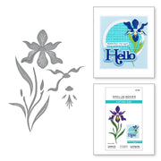 Spellbinders - Layered Iris Etched Dies from the Spotlight Frames and Florals Collection by Lisa Horton