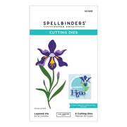 Spellbinders - Layered Iris Etched Dies from the Spotlight Frames and Florals Collection by Lisa Horton