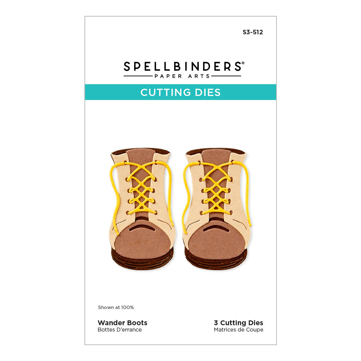 Spellbinders Wander Boots Etched Dies from the Storytelling by Spellbinders Collection