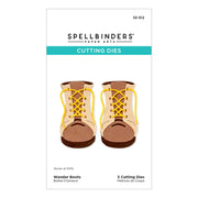 Spellbinders Wander Boots Etched Dies from the Storytelling by Spellbinders Collection