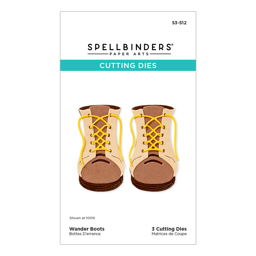 Spellbinders Wander Boots Etched Dies from the Storytelling by Spellbinders Collection