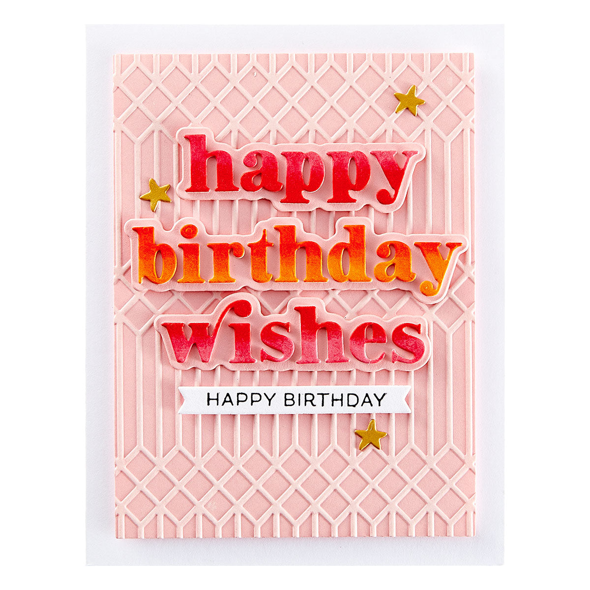 Spellbinders - Happy Birthday Wishes Etched Dies from the Out and About Collection