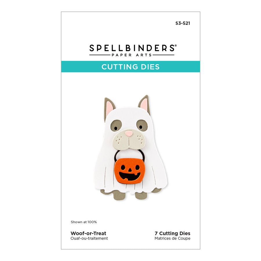 Spellbinders Woof-or-Treat Etched Dies from the Happy Haunting Collection