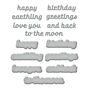 Spellbinders - Space Greetings Etched Dies from the Simon's Space Adventure Collection by Simon Hurley