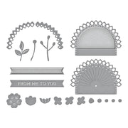 Spellbinders - Stitched Kaleidoscope Arch Etched Dies from the Kaleidoscope Arch Collection