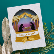 Spellbinders - Nativity Scene Etched Dies from the Simon's Snow Globes Collection by Simon Hurley