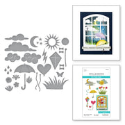 Spellbinders - Up In The Air View Etched Dies from the Windows with a View Collection by Tina Smith