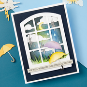 Spellbinders - Up In The Air View Etched Dies from the Windows with a View Collection by Tina Smith