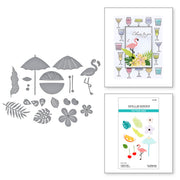 Spellbinders - Tropical Flair Etched Dies from the Happy Hour Collection