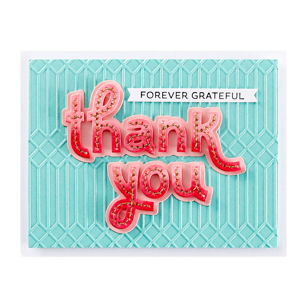 Spellbinders - Stitched Thank You & For You Etched Dies from the Out and About Collection