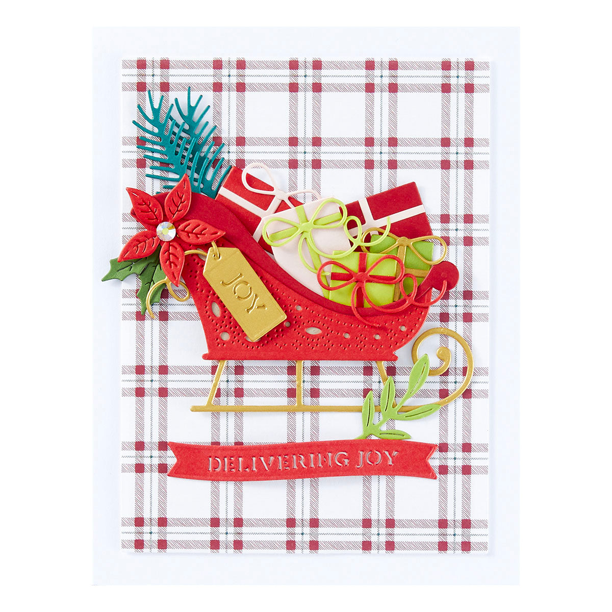 Spellbinders - Delivering Joy Sleigh Etched Dies from the Handmade Holidays Collection