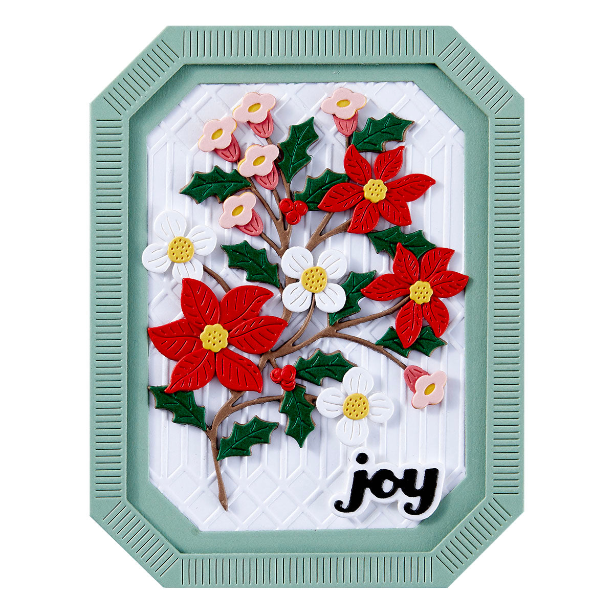 Spellbinders - Poinsettia Spray Etched Dies from the Home for the Holidays Collection