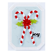 Spellbinders - Candy Canes and Holly Etched Dies from the Home for the Holidays Collection