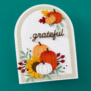 Spellbinders - Happy Fall Sentiments Etched Dies - Independents Only World Cardmaking Day Exclusive