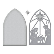 Spellbinders - Christmas Morn Nativity Etched Dies from the Season of Wonder Collection by Stampendous