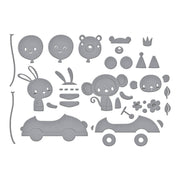 Spellbinders - Go Kart Go Etched Dies from the Little Smiles Collection