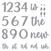 Spellbinders - Classy Numbers Etched Dies from the Bougie Birthday Collection by Nina Boettcher