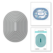 Spellbinders - Essential Stylish Ovals Etched Dies from the Stylish Ovals Collection