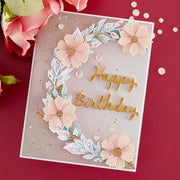 Spellbinders - Garden Wreath Add-Ons Etched Dies from the Beautiful Wreaths Collection by Suzanne Hue