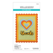 Spellbinders - Heartfelt Thanks & Scallops Etched Dies from the From the Garden Collection by Wendy Vecchi