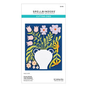 Spellbinders - Fresh Picked Vase Bouquet Etched Dies from the More Fresh Picked Collection