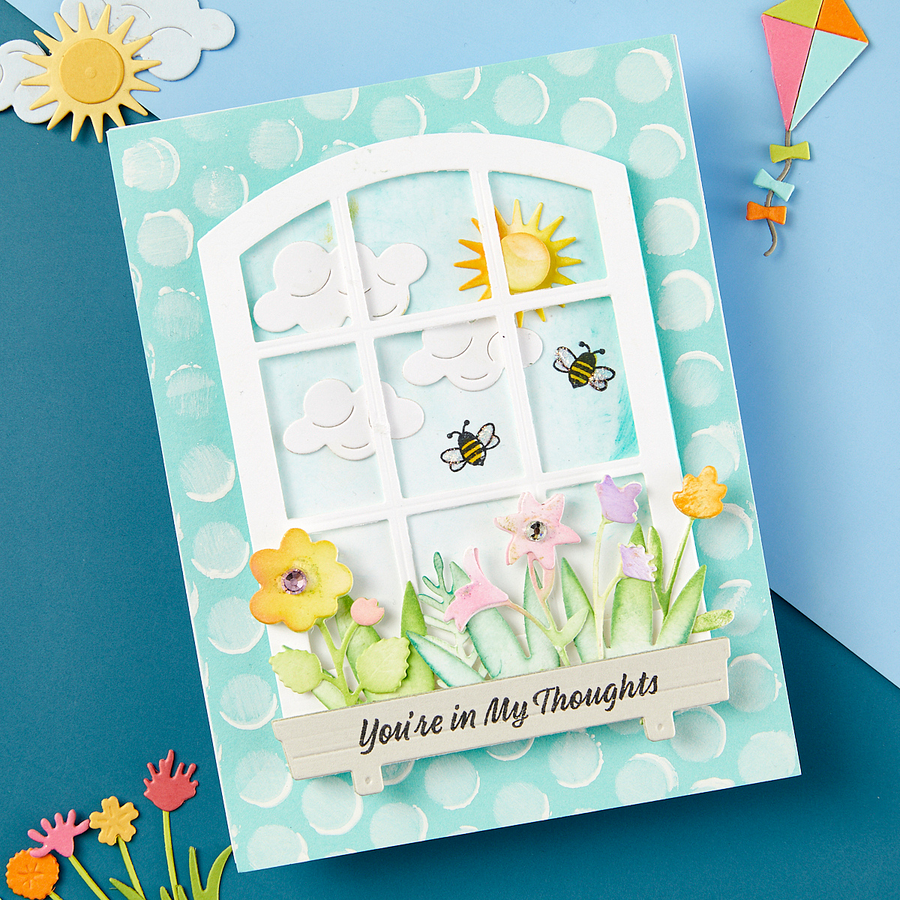 Spellbinders - The Botanical Solarium Etched Dies from the Windows with a View Collection by Tina Smith