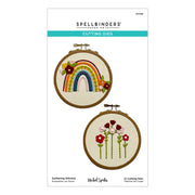 Spellbinders - Gathering Stitches Etched Dies from the Nichol's Needlework Collection by Nichol Spohr