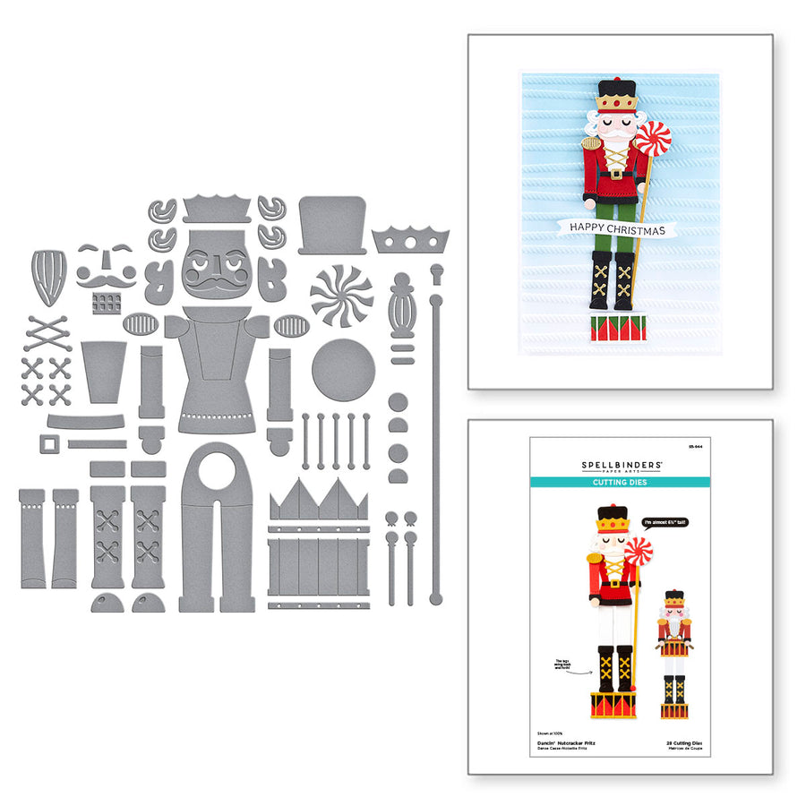 Spellbinders - Dancin' Nutcracker Fitz Etched Dies from the Dancin' Christmas Friends Collection