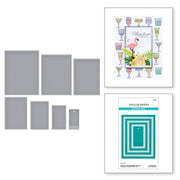 Spellbinders - Perfect Touch Rectangles and Tag Etched Dies from the Happy Hour Collection