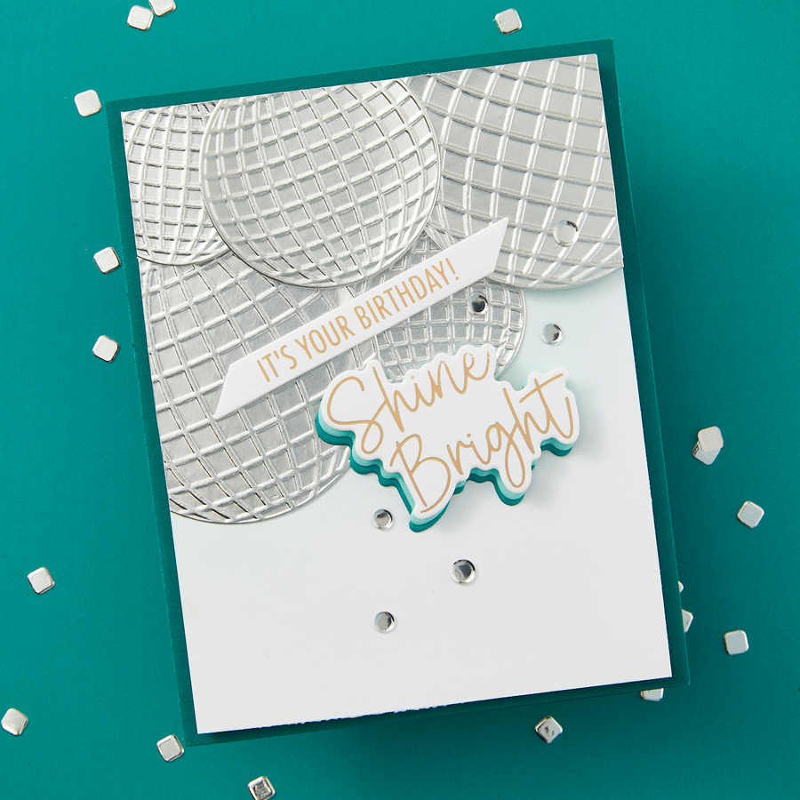 Spellbinders - Disco Balls Etched Dies from the Shine Bright Collection by Carissa Wiley