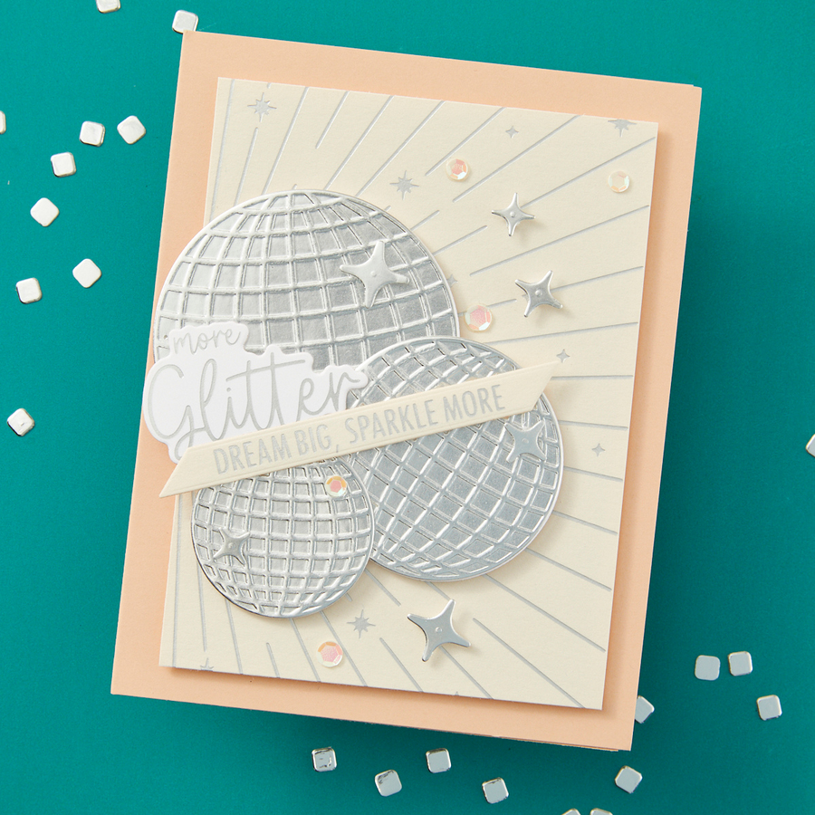 Spellbinders - Disco Balls Etched Dies from the Shine Bright Collection by Carissa Wiley