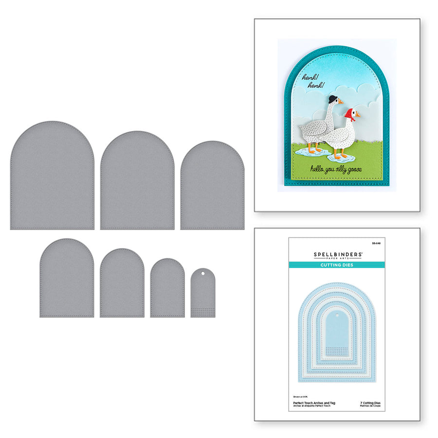 Spellbinders - Perfect Touch Arches and Tag from the On the Farm Collections