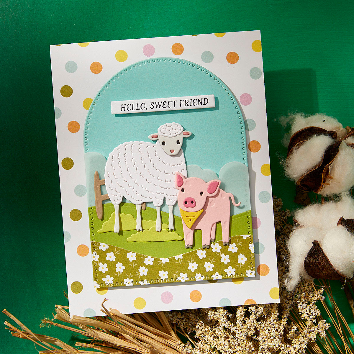 Spellbinders - Perfect Touch Arches and Tag from the On the Farm Collections