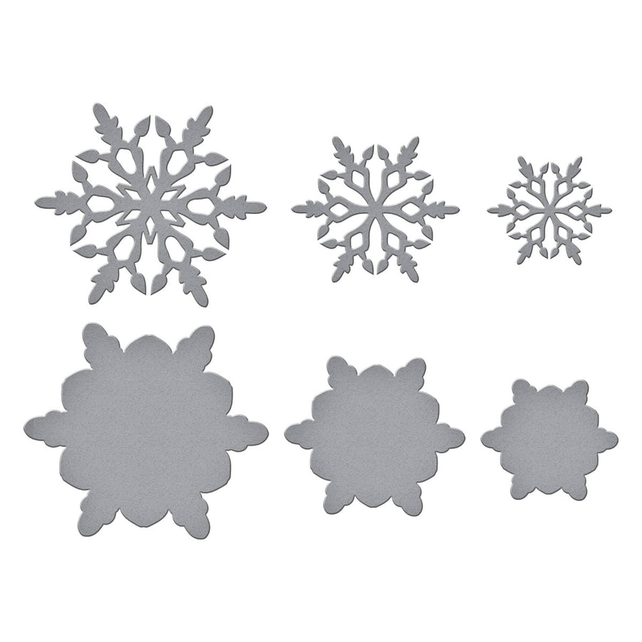 Spellbinders - Layering Snowflakes Etched Dies from the Let It Snow Collection by Simon Hurley