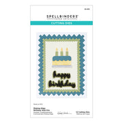 Spellbinders - Pinking Edge Birthday Rectangles Etched Dies from the Not Your Ordinary Card Collection by Wendy Vecchi