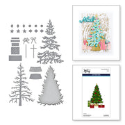 Spellbinders - Classic Christmas Tree Etched Dies from the Timeless Trees Collection by Simon Hurley