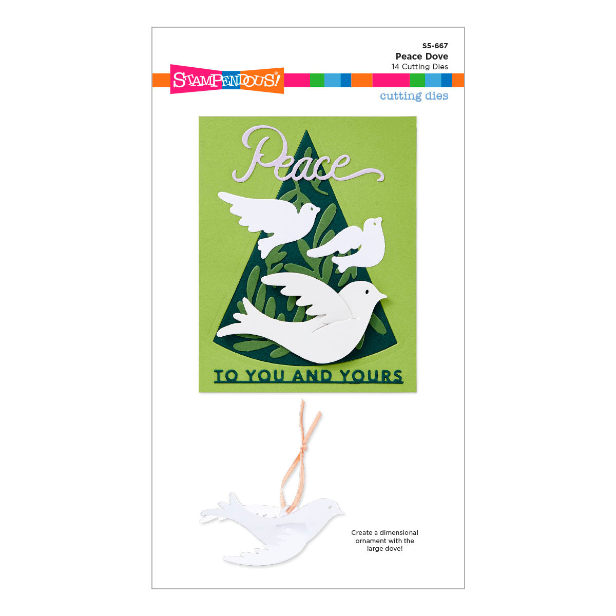 Spellbinders - Peace Dove Etched Dies from the Season of Wonder Collection by Stampendous