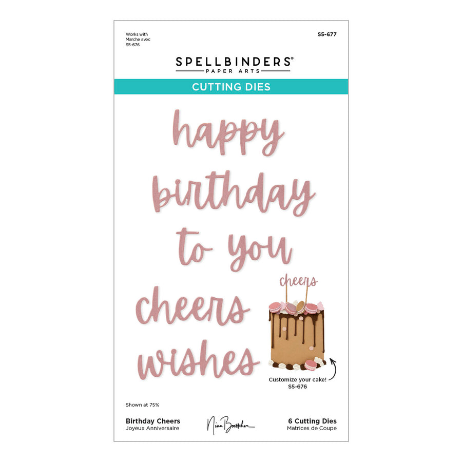 Spellbinders - Bougie Birthday Celebration Die Bundle from the Bougie Birthday Collection by Nina Boettcher