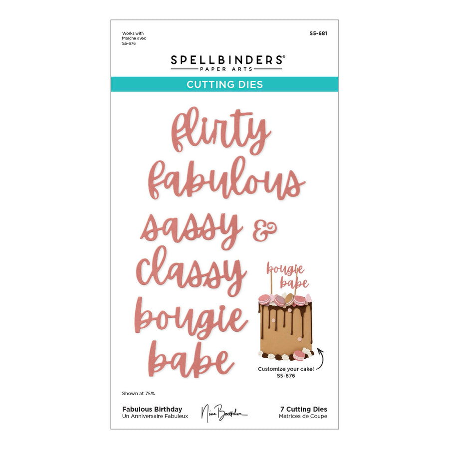 Spellbinders - Bougie Birthday Celebration Die Bundle from the Bougie Birthday Collection by Nina Boettcher