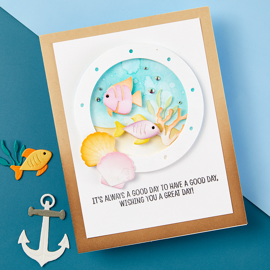 Spellbinders - Coastal Escape View Etched Dies from the Windows with a View Collection by Tina Smith