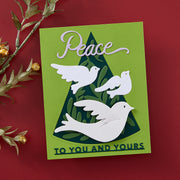 Spellbinders - Peace Dove Etched Dies from the Season of Wonder Collection by Stampendous