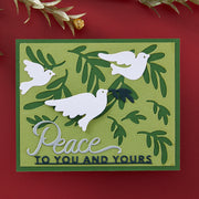 Spellbinders - Peace Dove Etched Dies from the Season of Wonder Collection by Stampendous