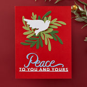 Spellbinders - Peace Dove Etched Dies from the Season of Wonder Collection by Stampendous